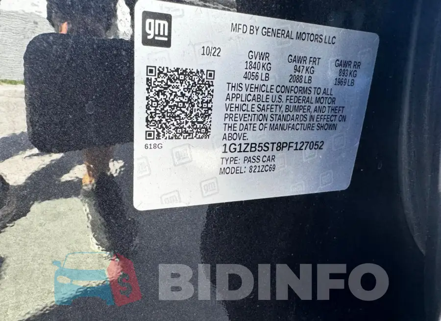 1G1ZB5ST8PF127052 Photo# 10