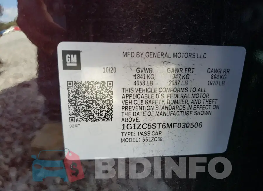1G1ZC5ST6MF030506 Photo# 13