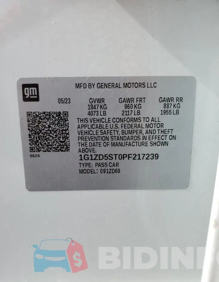 1G1ZD5ST0PF217239 Photo# 12