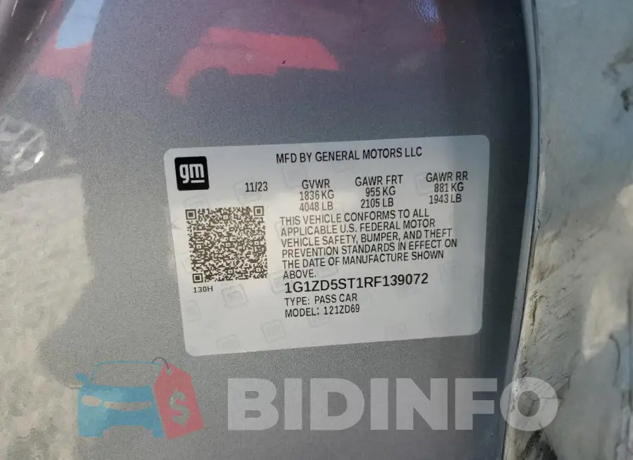 1G1ZD5ST1RF139072 Photo# 12