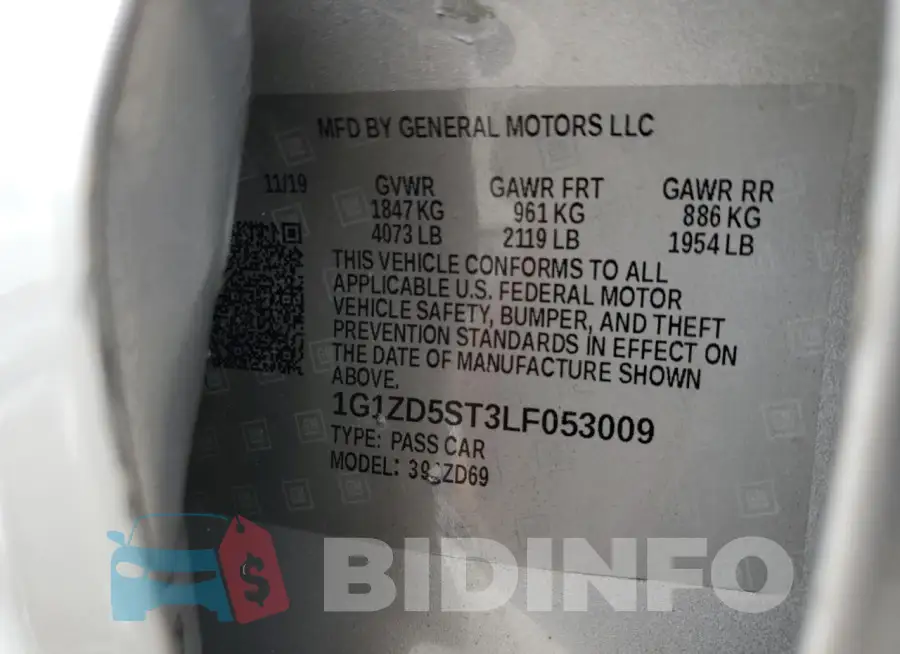1G1ZD5ST3LF053009 Photo# 12