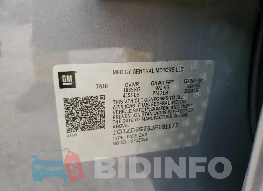 1G1ZD5ST5JF191177 Photo# 12