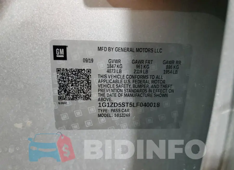 1G1ZD5ST5LF040018 Photo# 12
