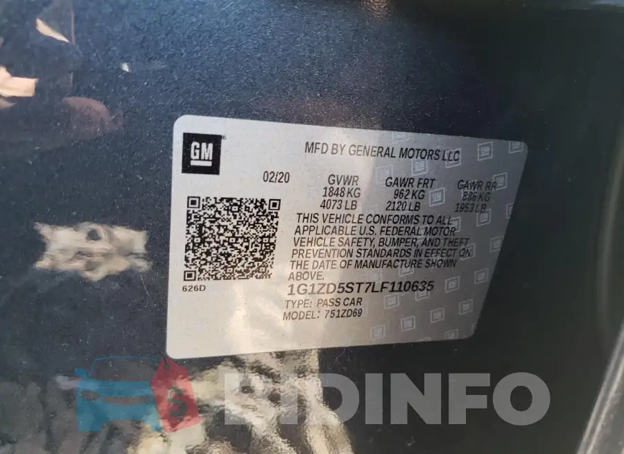 1G1ZD5ST7LF110635 Photo# 12