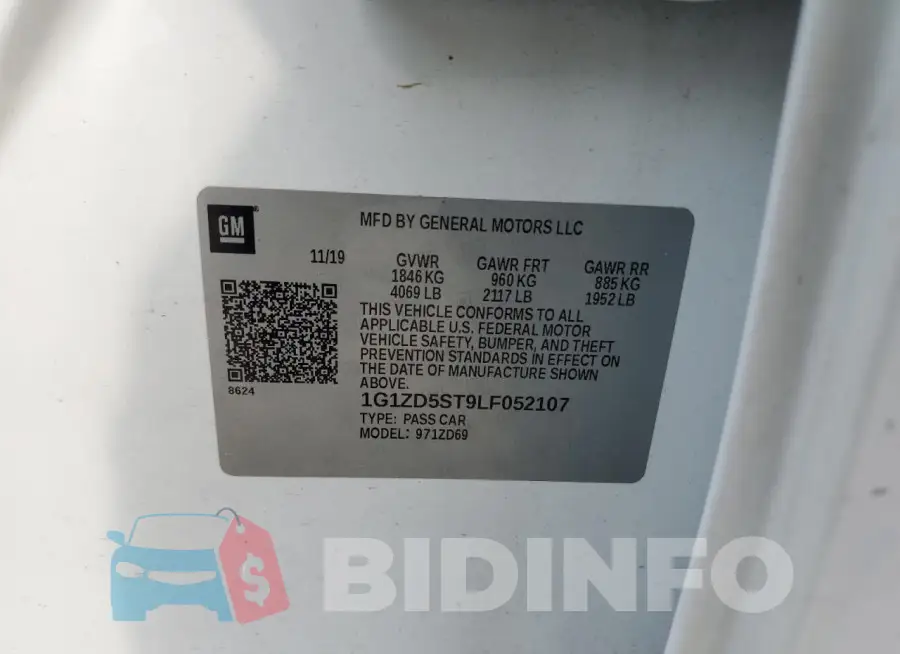 1G1ZD5ST9LF052107 Photo# 13