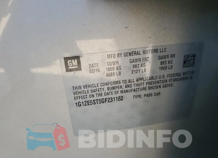 1G1ZE5ST5GF231182 Photo# 12