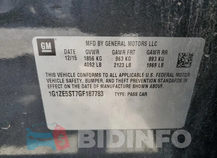 1G1ZE5ST7GF187783 Photo# 13