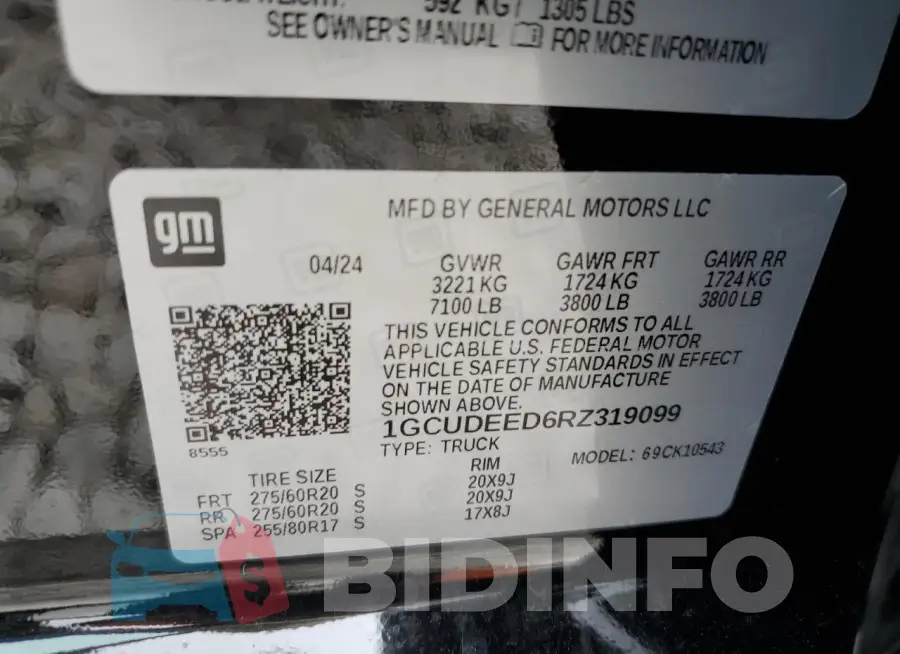 1GCUDEED6RZ319099 Photo# 13