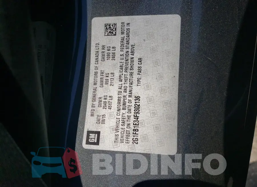 2G1FB1E34F9302136 Photo# 12