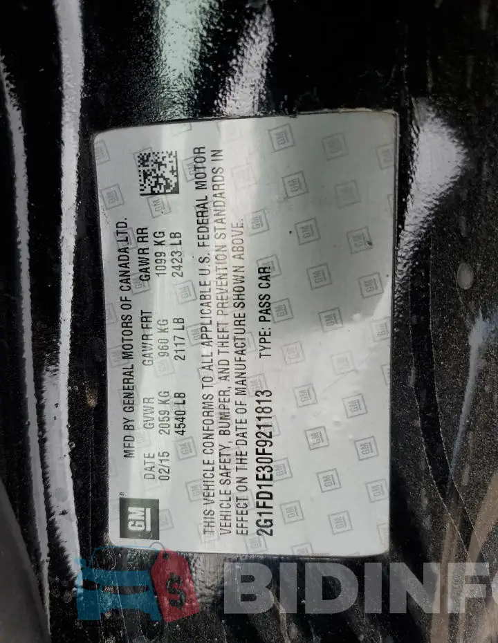 2G1FD1E30F9211813 Photo# 12