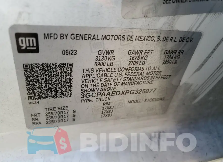 3GCPAAEDXPG325077 Photo# 12