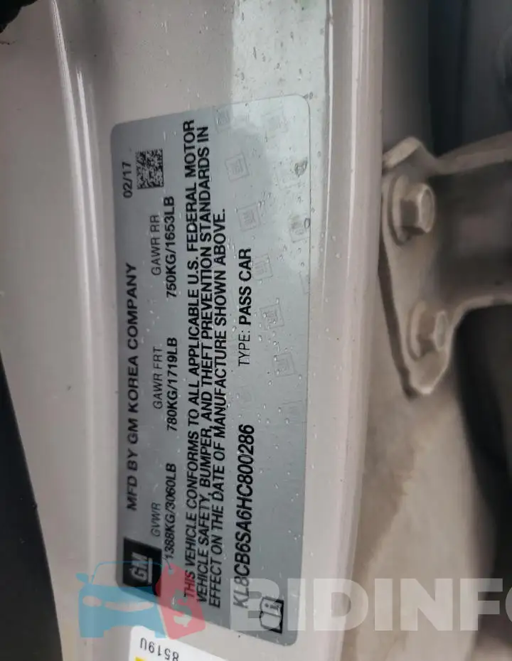 KL8CB6SA6HC800286 Photo# 12