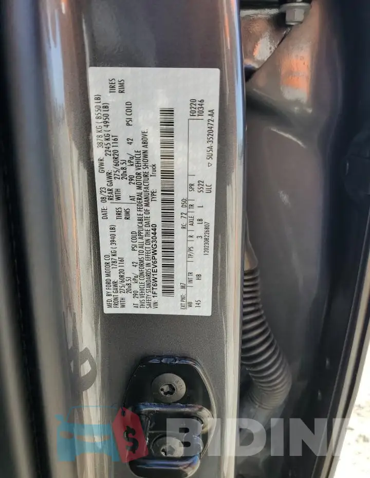 1FT6W1EV6PWG30440 Photo# 12