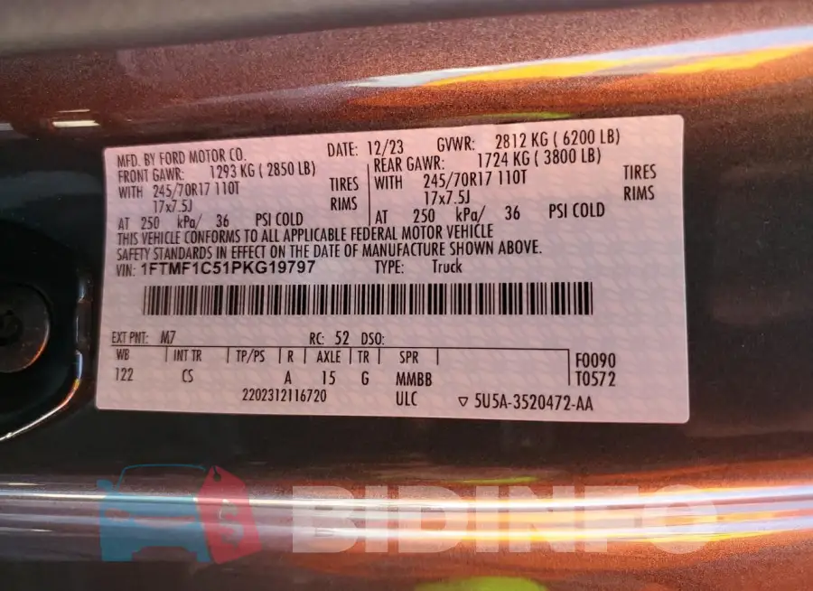 1FTMF1C51PKG19797 Photo# 12