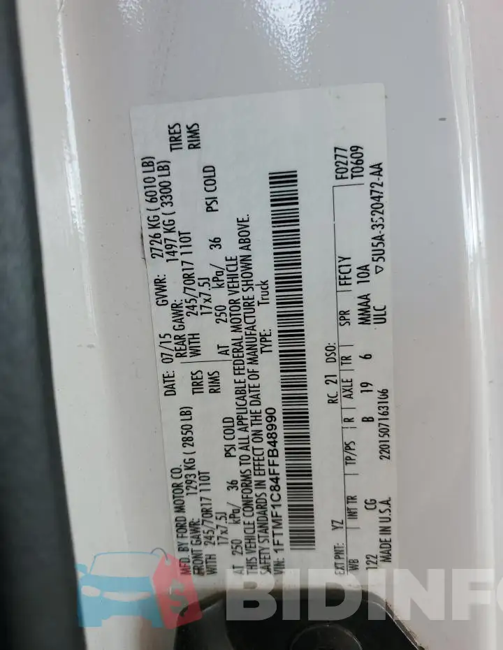 1FTMF1C84FFB48990 Photo# 12
