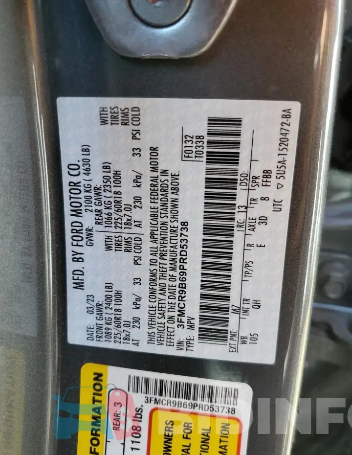 3FMCR9B69PRD53738 Photo# 13