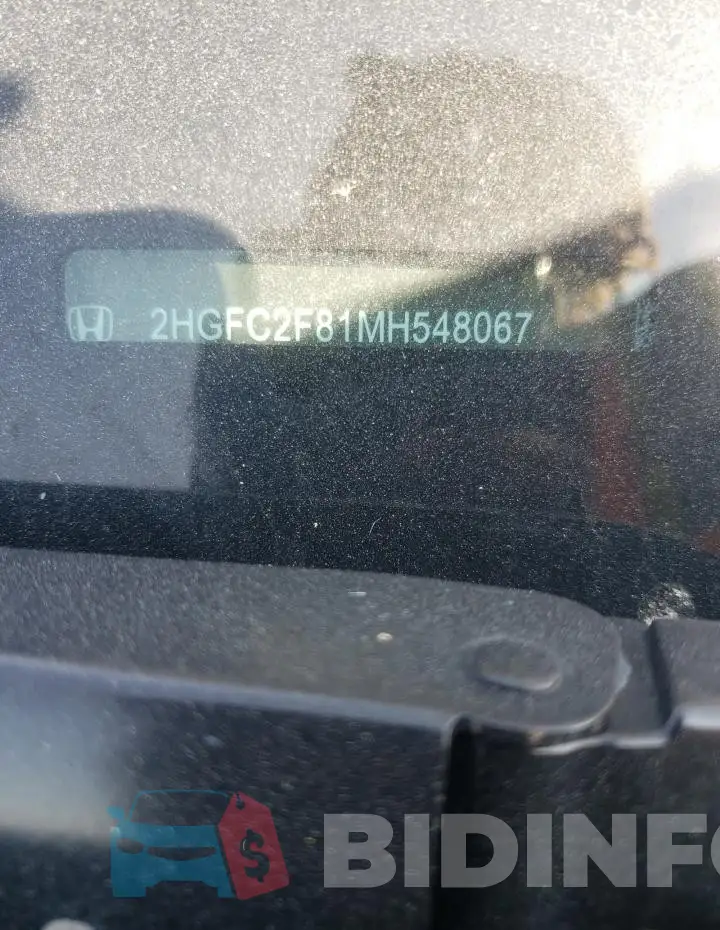 2HGFC2F81MH548067 Photo# 12