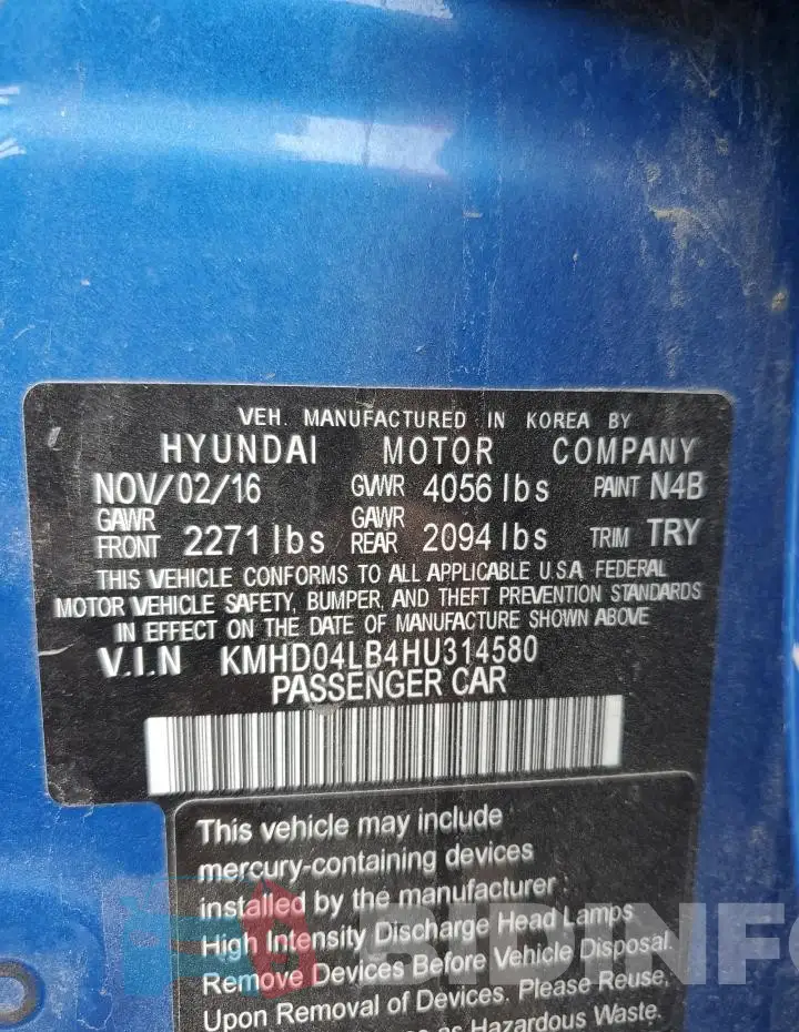 KMHD04LB4HU314580 Photo# 12