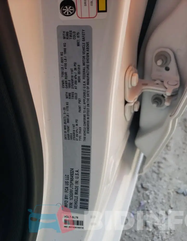1C6SRFJT5PN649324 Photo# 12