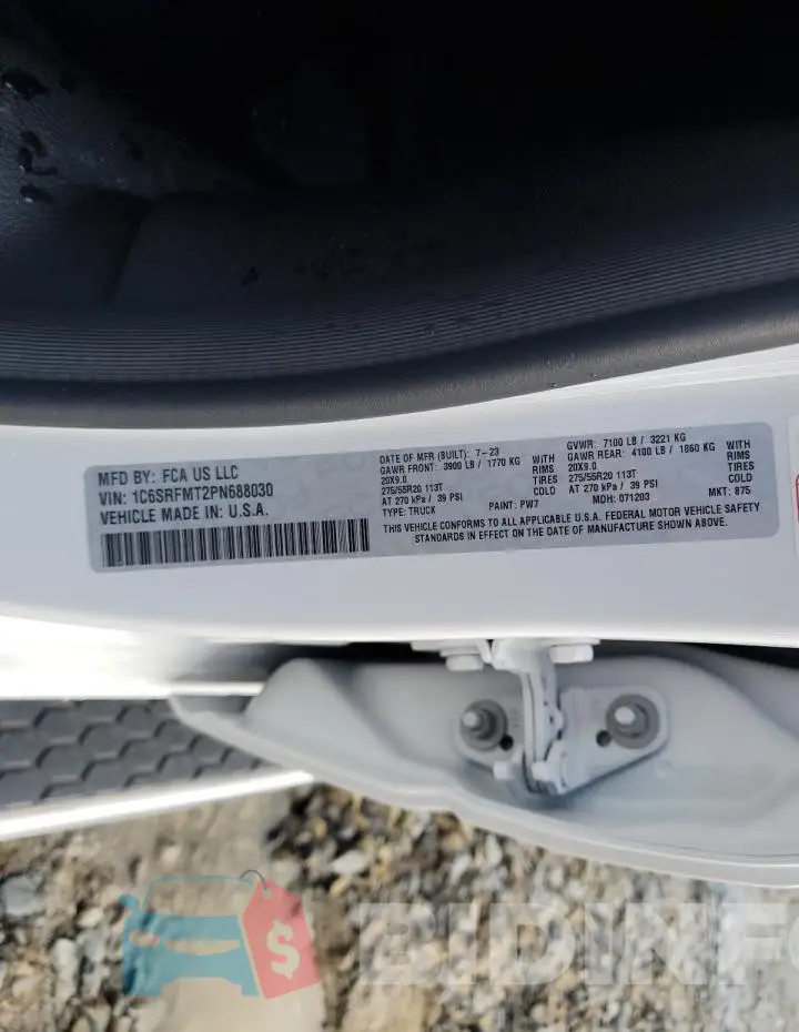 1C6SRFMT2PN688030 Photo# 13