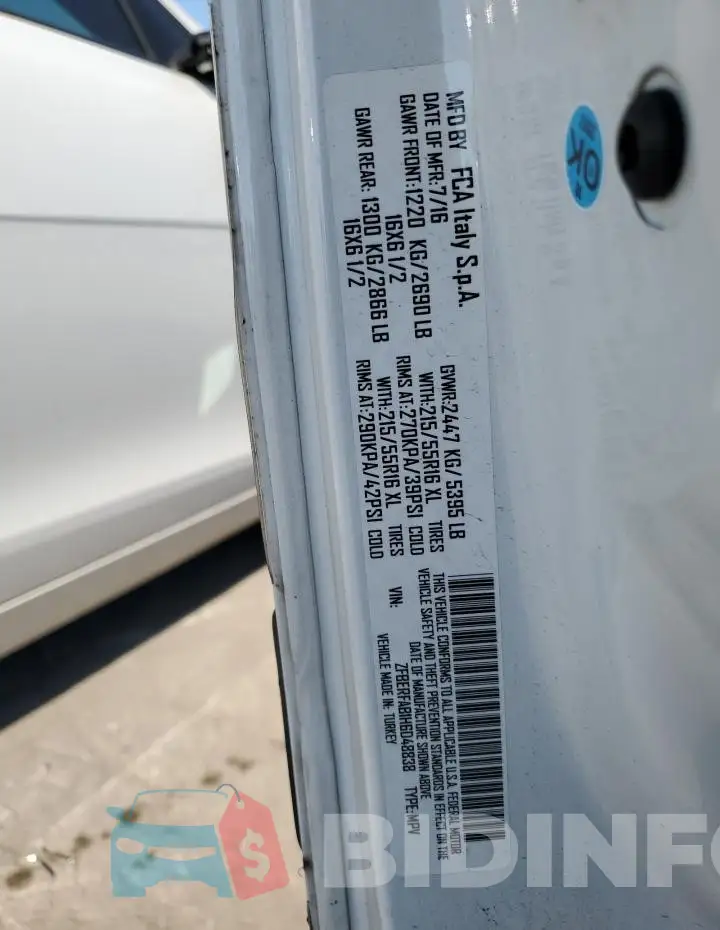 ZFBERFAB1H6D48838 Photo# 13