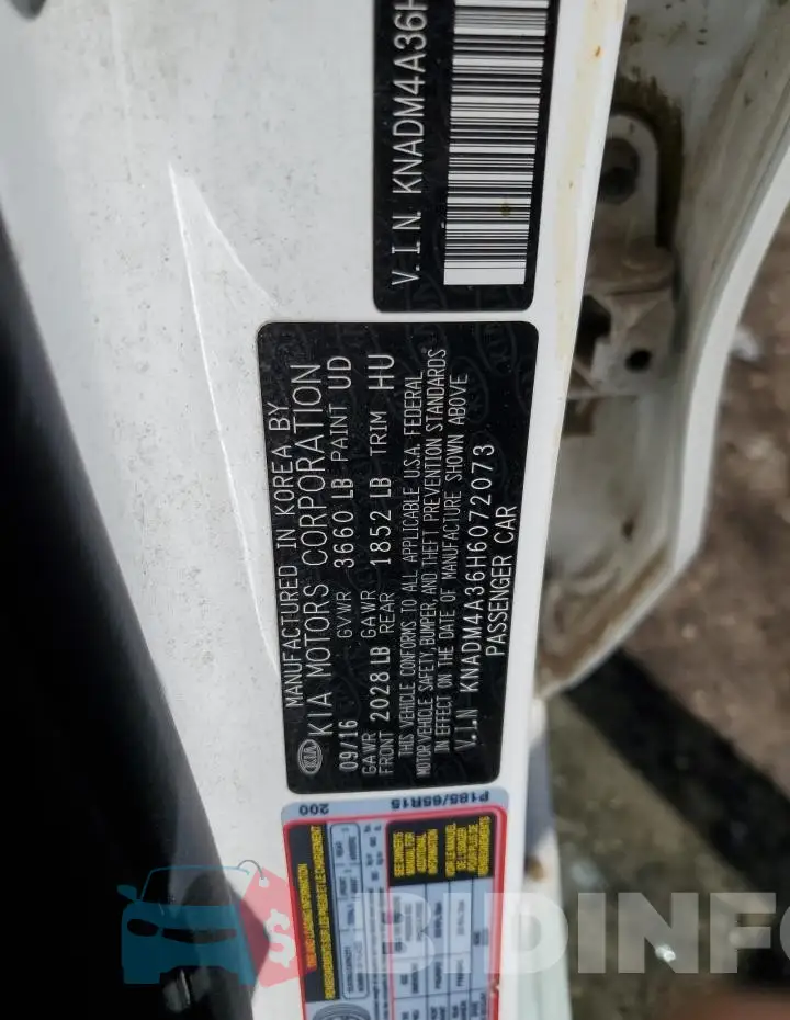 KNADM4A36H6072073 Photo# 12