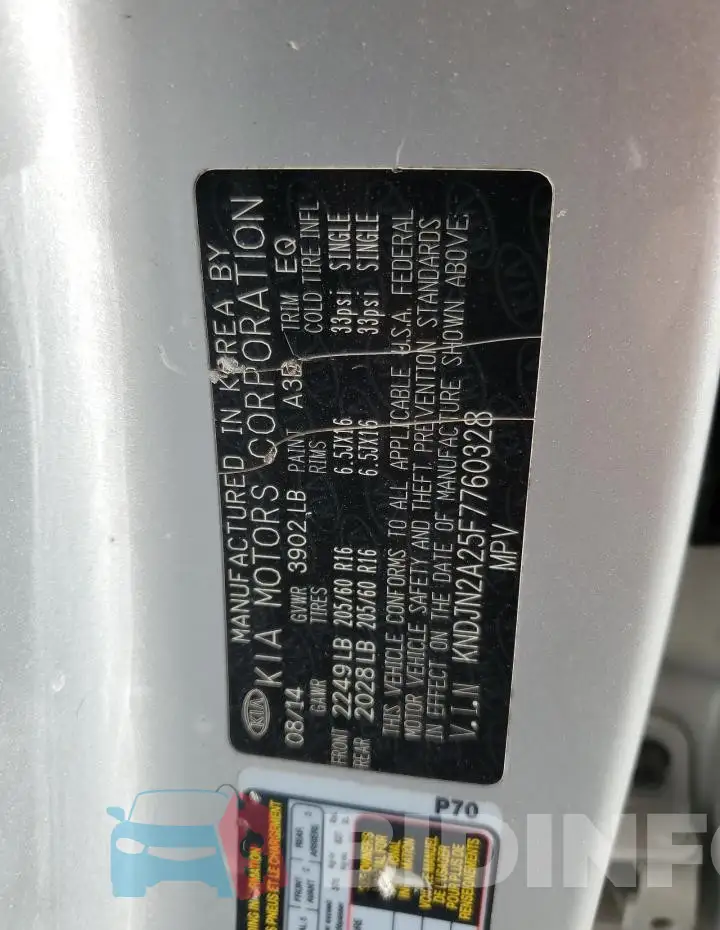 KNDJN2A25F7760328 Photo# 13