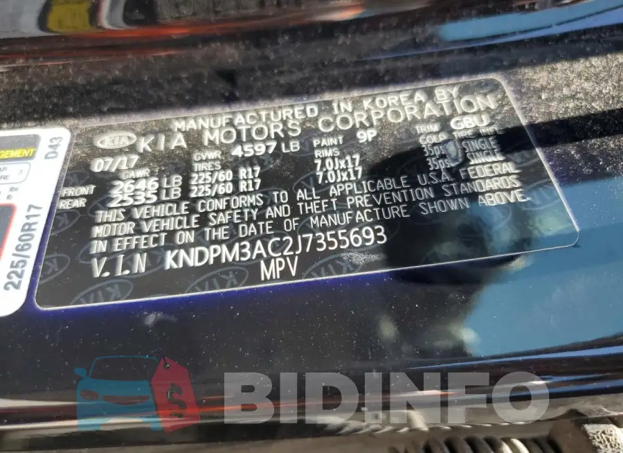 KNDPM3AC2J7355693 Photo# 13