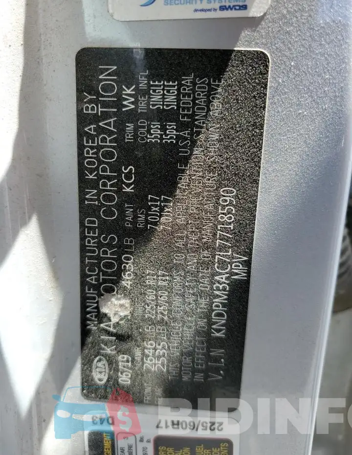 KNDPM3AC7L7718590 Photo# 13