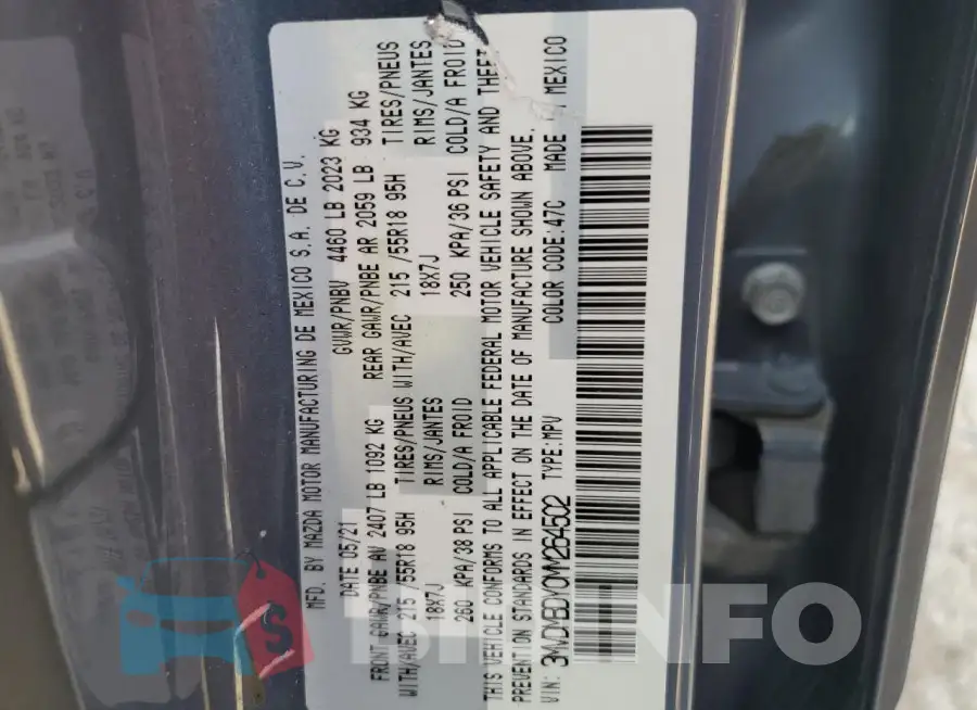 3MVDMBDY0MM264502 Photo# 13