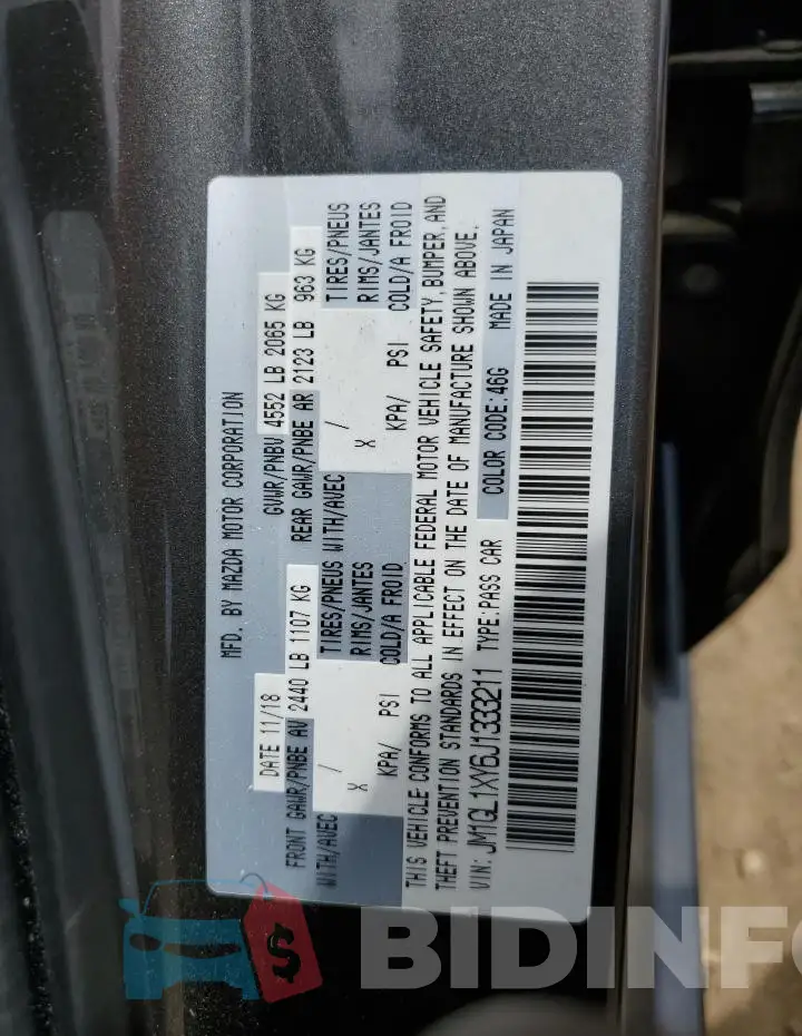 JM1GL1XY6J1333211 Photo# 12