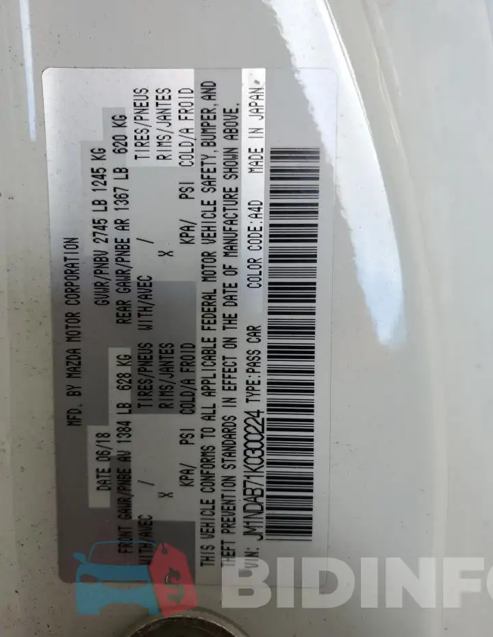 JM1NDAB71K0300224 Photo# 13