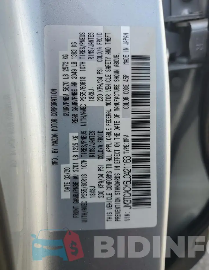 JM3TCACY6L0421163 Photo# 13