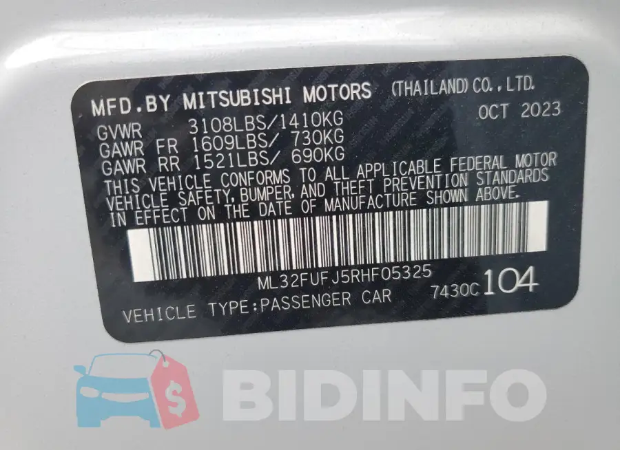 ML32FUFJ5RHF05325 Photo# 12