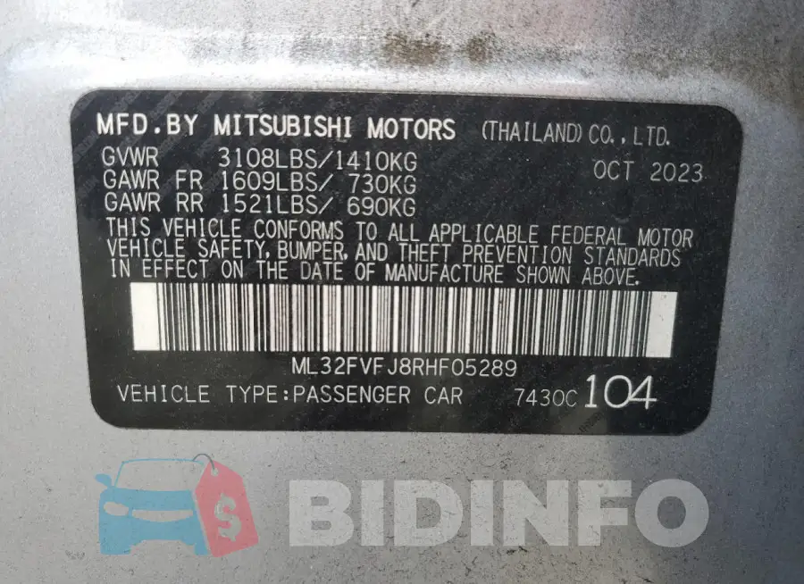 ML32FVFJ8RHF05289 Photo# 12