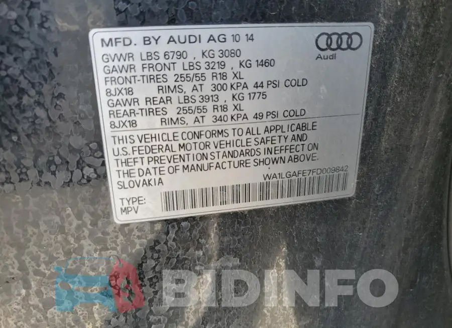 WA1LGAFE7FD009842 Photo# 13