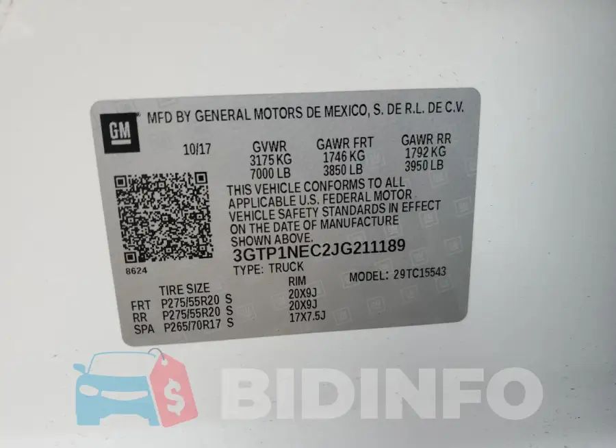 3GTP1NEC2JG211189 Photo# 12