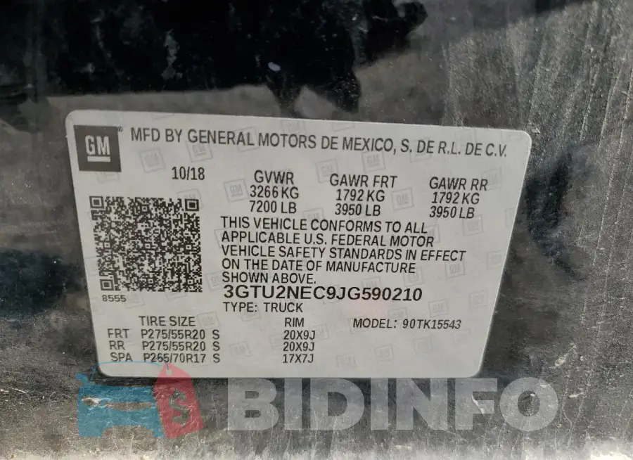3GTU2NEC9JG590210 Photo# 12