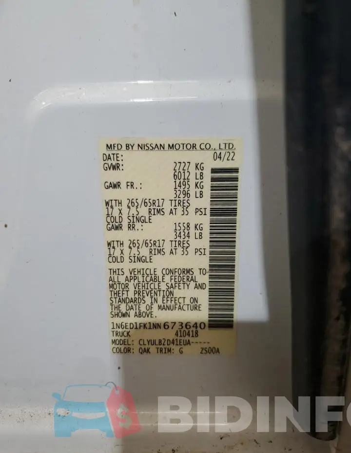 1N6ED1FK1NN673640 Photo# 12