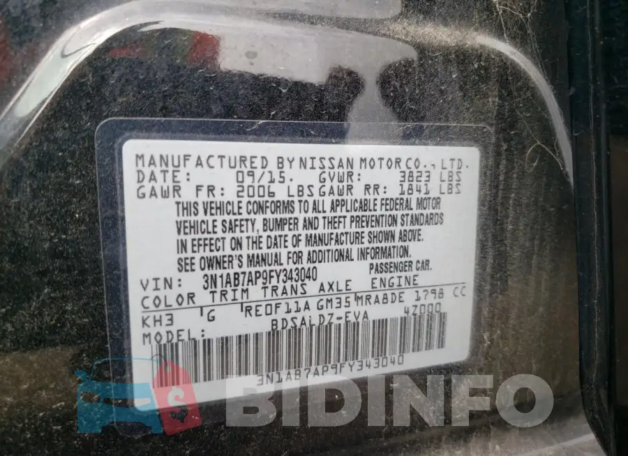 3N1AB7AP9FY343040 Photo# 12