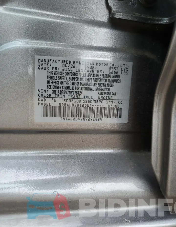 3N1AB8BV7NY276424 Photo# 12