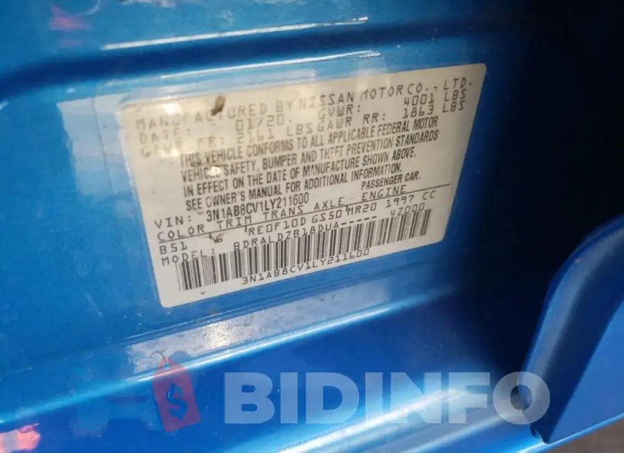 3N1AB8CV1LY211600 Photo# 13
