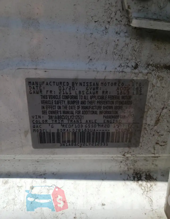 3N1AB8CV2LY212531 Photo# 12