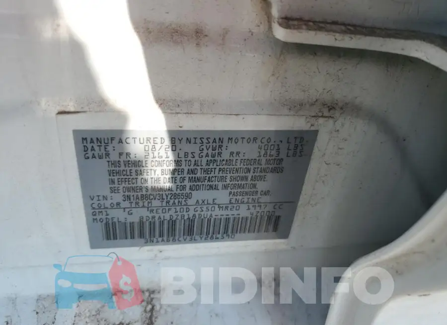 3N1AB8CV3LY286590 Photo# 13