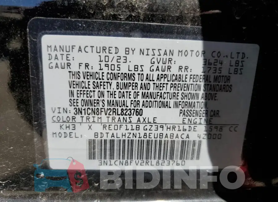 3N1CN8FV2RL823760 Photo# 12