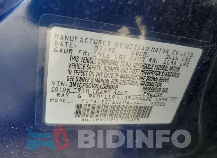 3N1CP5CV2LL535029 Photo# 13