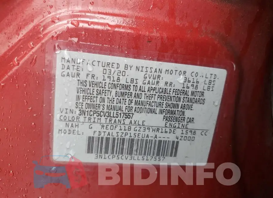 3N1CP5CV3LL517557 Photo# 14