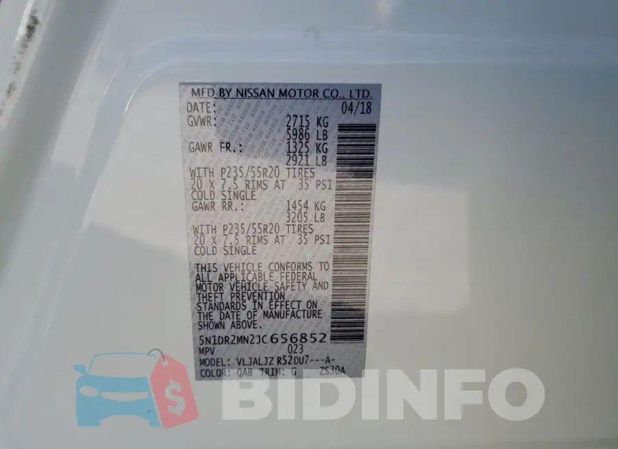 5N1DR2MN2JC656852 Photo# 13
