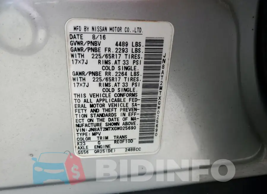 JN8AT2MTXGW025690 Photo# 12