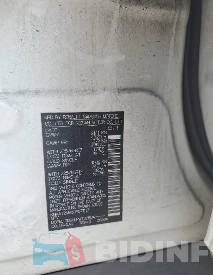 KNMAT2MV5JP571117 Photo# 13